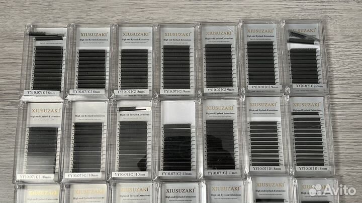 Готовые пучки ресниц 2D 0,10 толщина