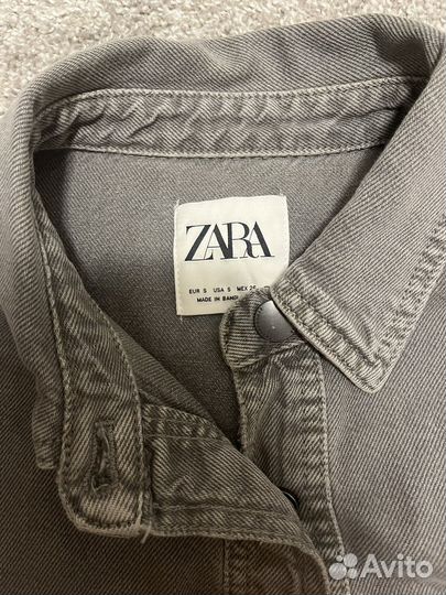 Джинсовая рубашка Zara, S