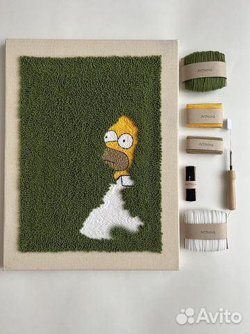 Набор для вышивания в технике ковровая вышивка