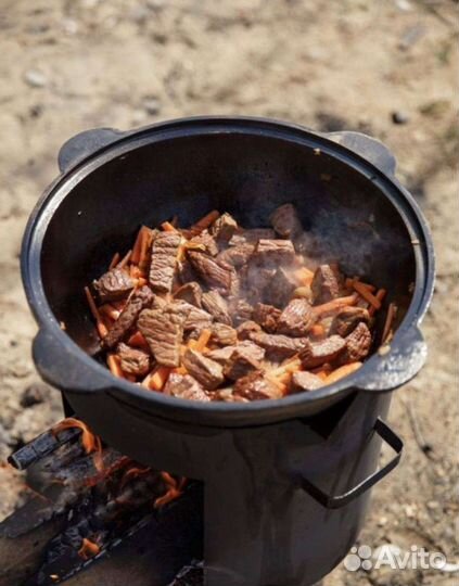 Новый Казан чугунный узбекский для плова