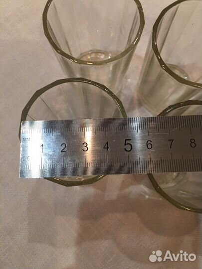 Рюмки стопки граненые 100гр СССР, клеймо октябрь