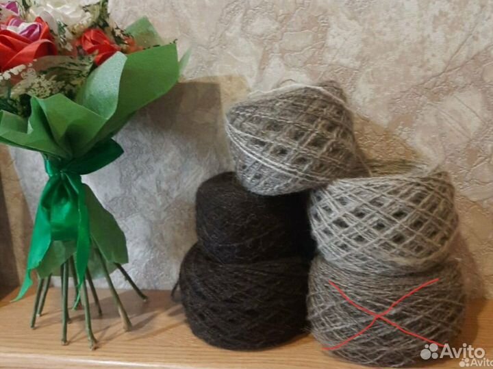 Пряжа из собачьей и овечьей шерсти