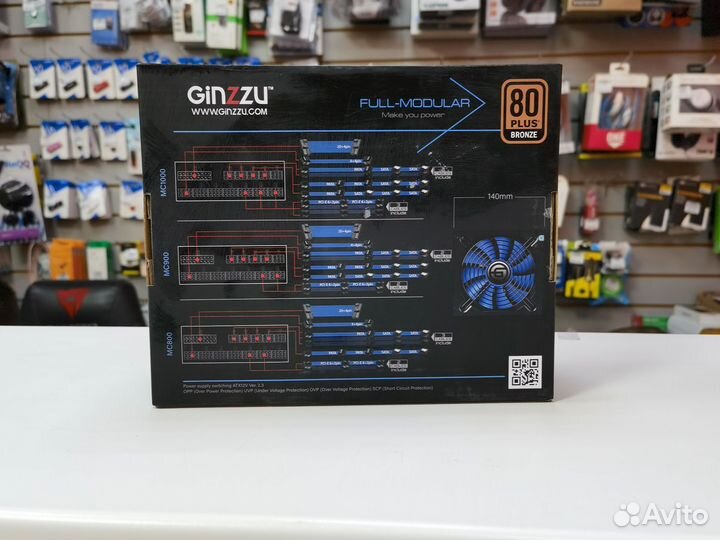 Новый Блок питания для Пк Ginzzu MC 800 80+Bronze