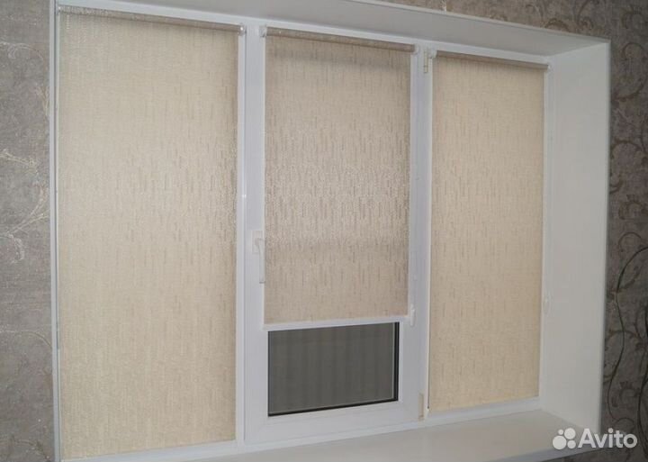 Оконные Рулонные шторы, день ночь за 2дня