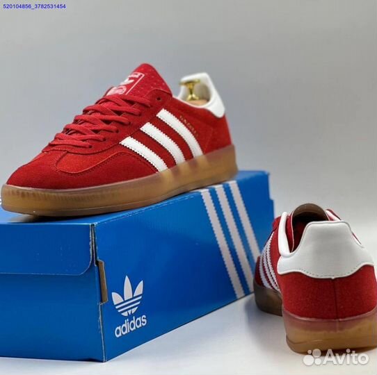 Кроссовки Adidas Gazelle Red (Арт.87649)