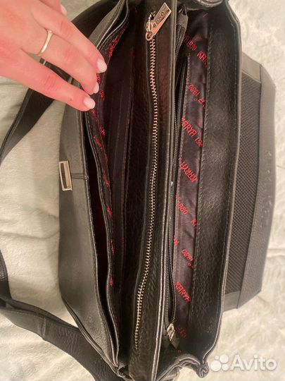 Мужская кожаная сумка портфель