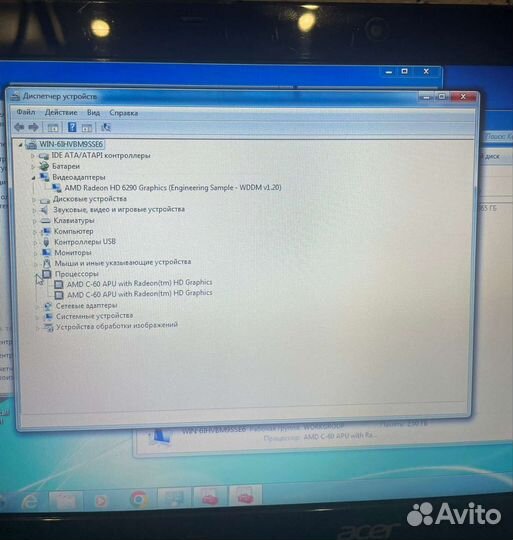 Нетбук Acer aspire one 725