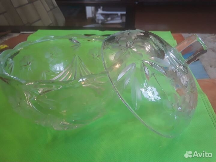 Хрустальная конфетница СССР