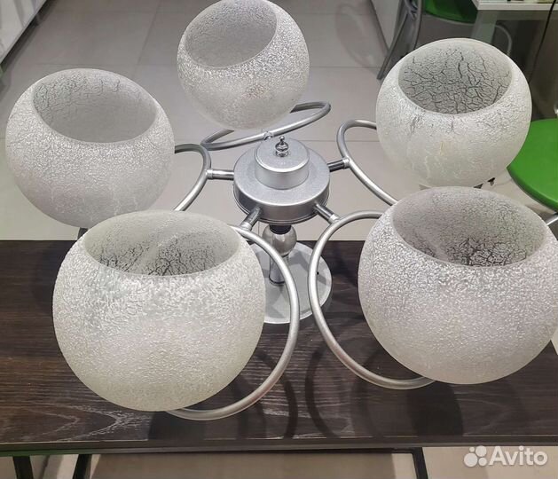 Люстра потолочная подвесная бу