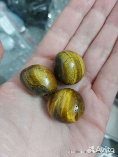 Тигровый глаз лот 3 шт