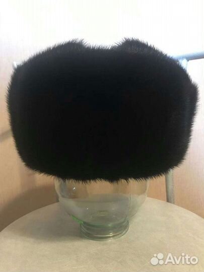 Норковая шапка мужская ушанка