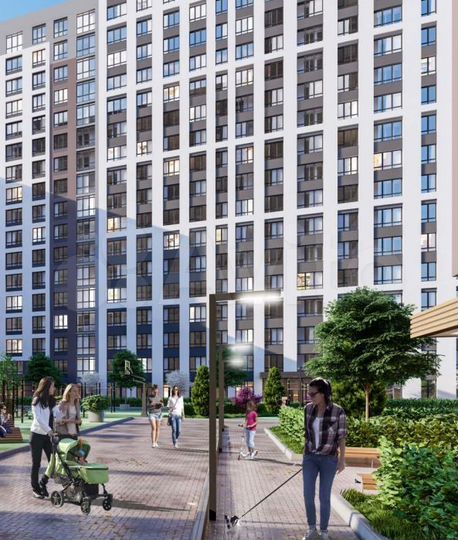 2-к. квартира, 59,4 м², 12/25 эт.