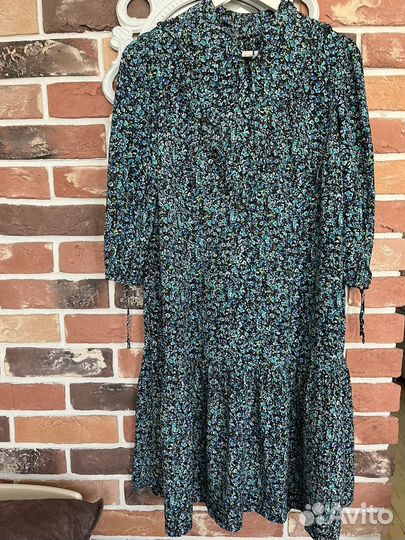 Платье фабричное винтаж крепдешин