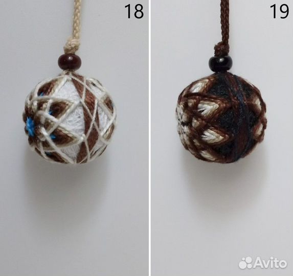 Брелок новый темари-шар