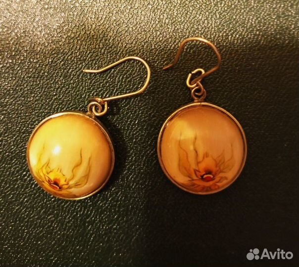 Серьги из селенита