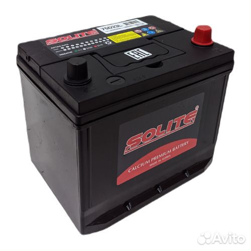Аккумулятор Solite 75D23L B/H (65Ач, 550А)