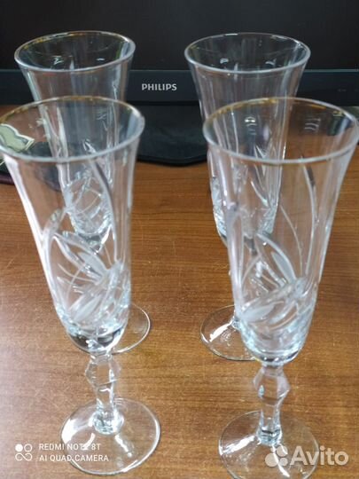 Набор фужеров высоких Богемия хрусталь