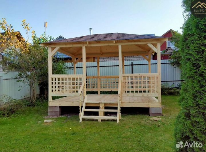Беседка. Монтаж за 1 день