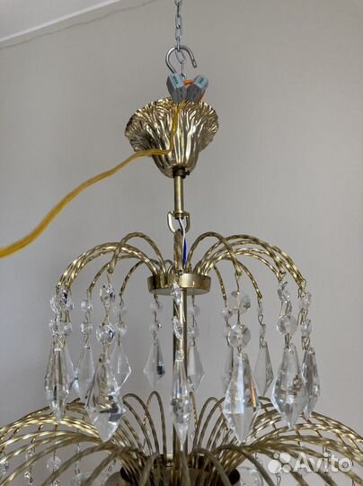 Винтажная хрустальная люстра