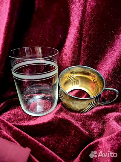 Подстаканник редкий с родным стаканом
