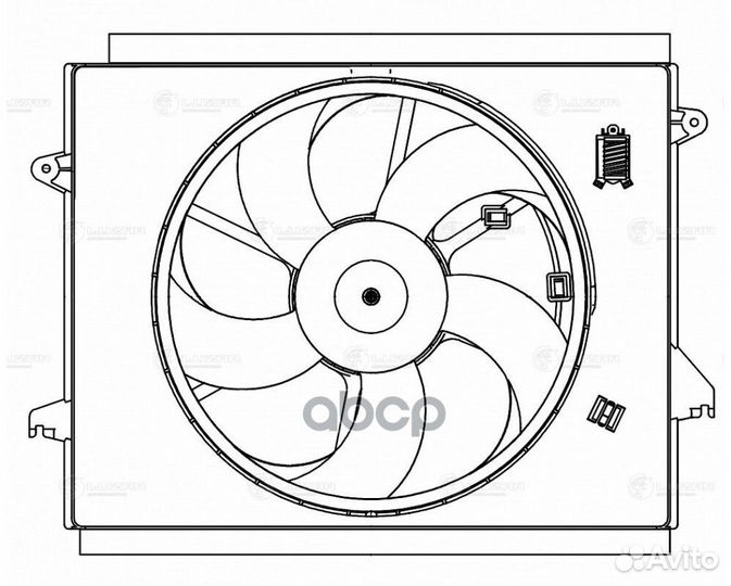 Вентилятор радиатора охлаждения KIA optima IV 15