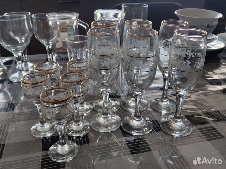 Набор бокал для шампанского и рюмка