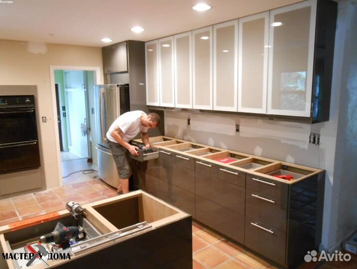Сборка кухонь Установка кухонь Ремонт кухонь