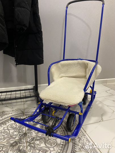 Санки детские на колесах