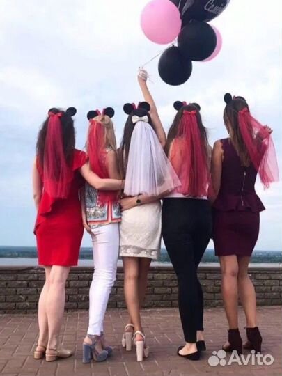 Фата на девичник все цвета