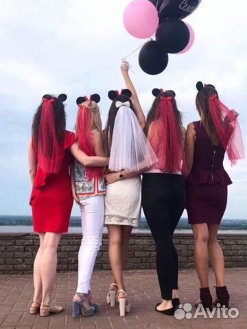 Фата на девичник все цвета