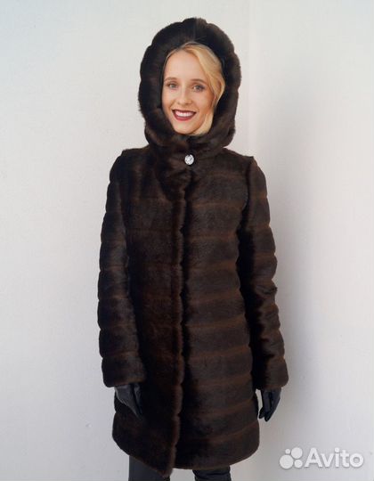Шуба из экомеха