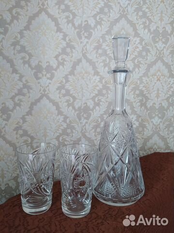 Графин хрустальный +стаканчики