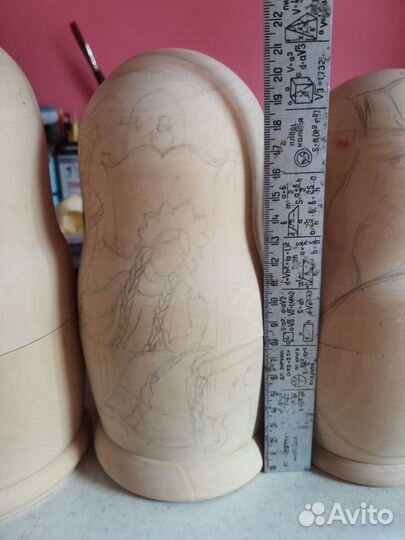 Заготовка под роспись матрешки (белье)