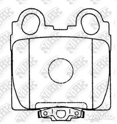 Комплект тормозных колодок PN1421 nibk