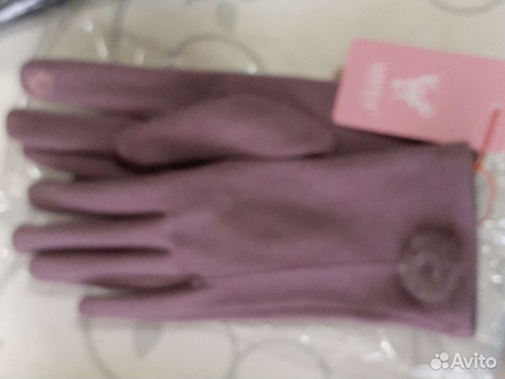 Перчатки женские новые с начесом