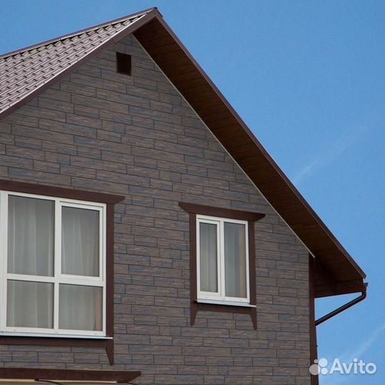 Фасадные панели Грандлайн Сланец элит орех