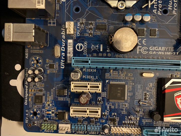 Материнская плата LG 1155 GA-h61m-s1