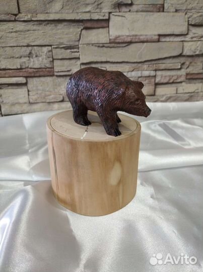 Шкатулка Мишка на пне