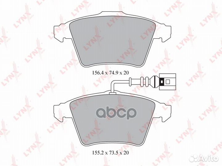 Колодки торм. диск. перед. BD-8006 lynxauto