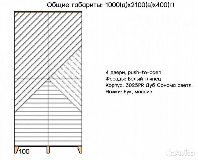 Шкаф распашной Сканди-3