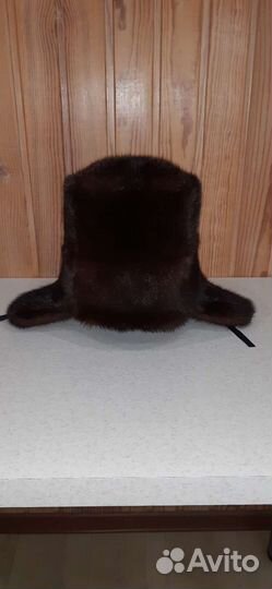 Норковая шапка мужская ушанка