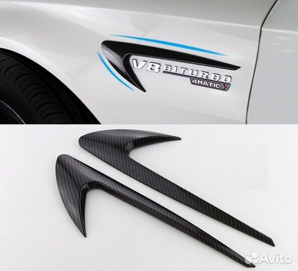 Накладки на передние крылья Mercedes 6.3 AMG