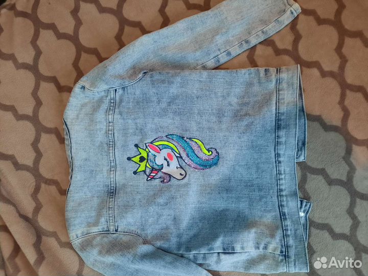 Джинсовая куртка для девочки 122