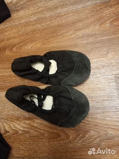 Купальник, балетки черные/белые,пачка черная