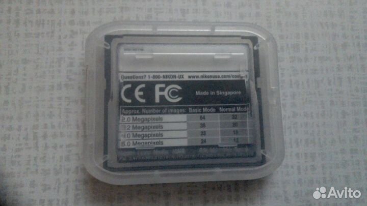 Карта памяти для ф/а Nicon