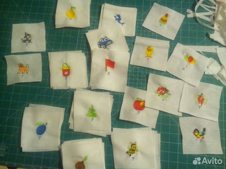 Вышивка меток, нашивки, маркировка для детского са