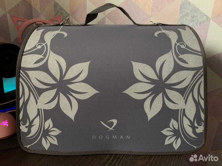 Сумка-переноска Dogman серая
