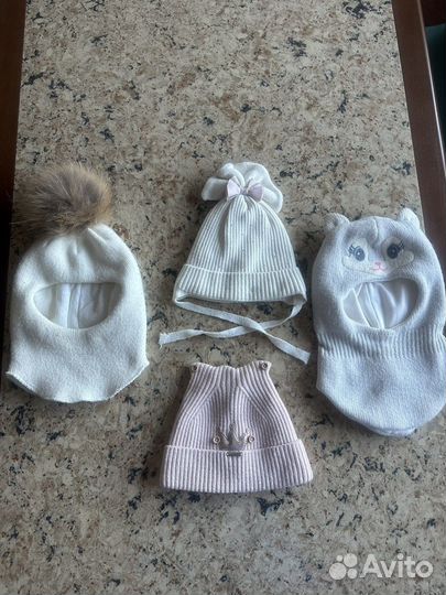 Шапка шлем для девочки 48 50 52