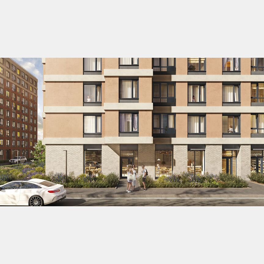 2-к. квартира, 57,4 м², 6/10 эт.