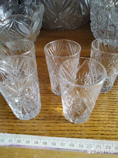 Фужеры. рюмки хрусталь